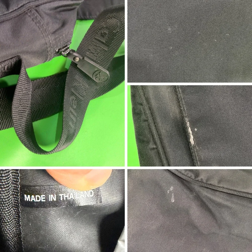 Calvin Klein Messenger Bag Black Nylon CL Logo Crossbody Laptop School Office
